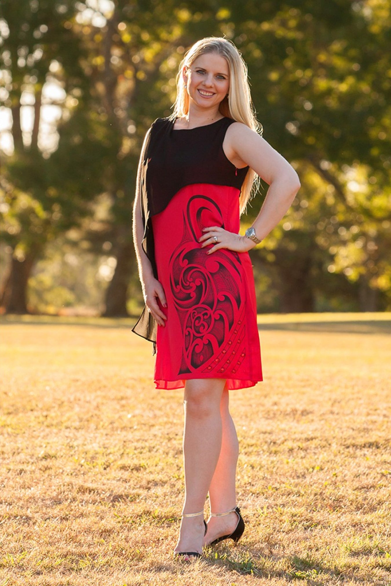 RED/BLACK-EVENING DRESS Hardout Kiwi Mori Fashion RED/BLACK-EVENING DRESS Hardout Kiwi Mori Fashion