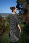 LONG KAFTAN DRESS - TRANSCENDING - BLACK