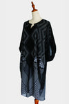 LONG KAFTAN DRESS - TRANSCENDING - BLACK