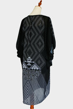 LONG KAFTAN DRESS - TRANSCENDING - BLACK