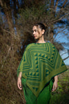 Niho Cape - 100% Lambs Wool - Green