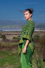 Niho Cape - 100% Lambs Wool - Green