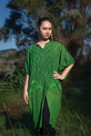 LONG KAFTAN DRESS - TRANSCENDING GREEN