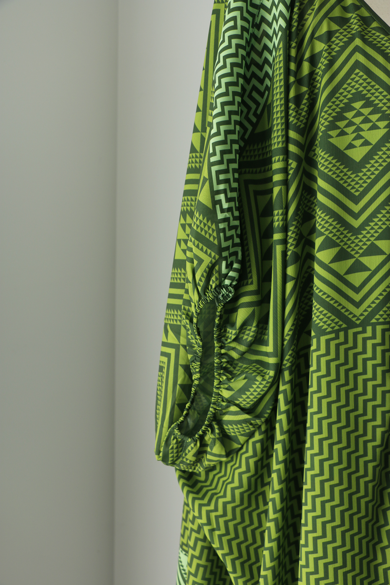 LONG KAFTAN DRESS - NIHO OLIVE