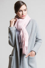 Essentials Scarf/Shawl - Soft Pink - 100% Lambswool