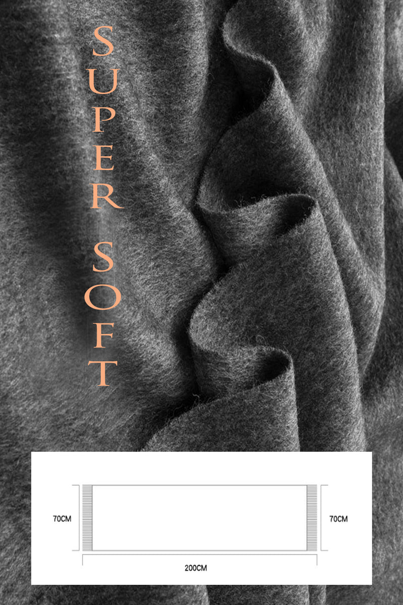 Sharn Wool ESSENTIALS SHAWL - CHARCOAL - 100% LAMBSWOOL – Hardout Kiwi Māori Fashion