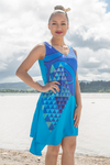 BLUE KOWHAIWHAI DRESS- BAMBOO MIX