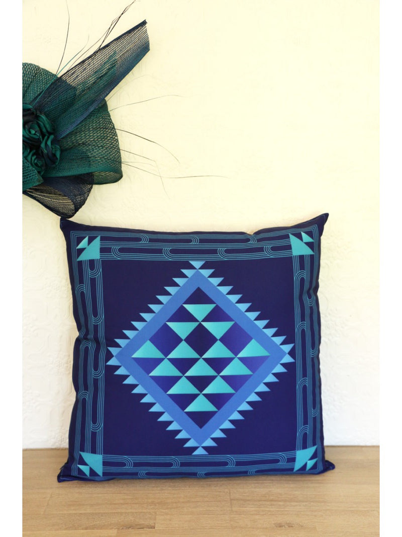 CUSHION COVER-TEAL TĀNIKO