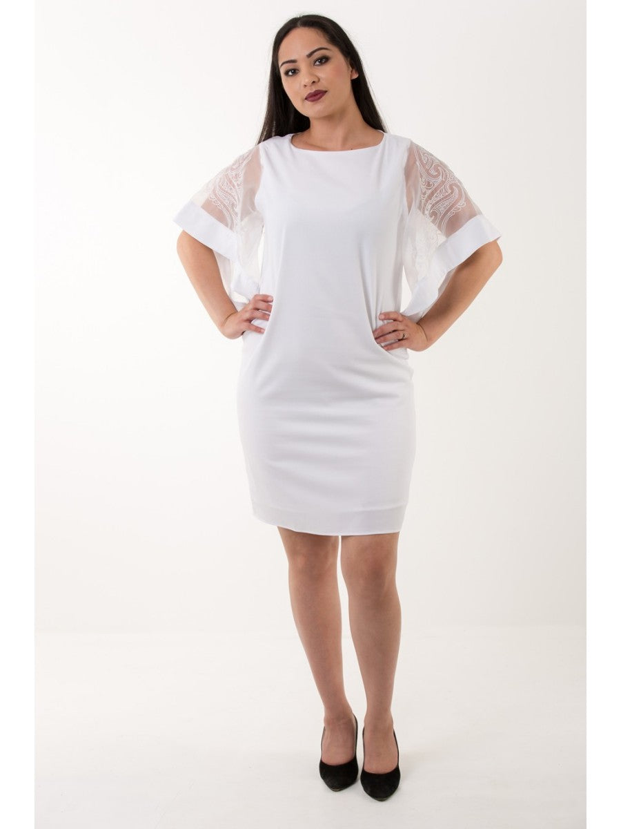 FLARED SLEEVE DRESS