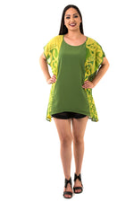 KOWHAIWHAI PANEL TOP - OLIVE GREEN